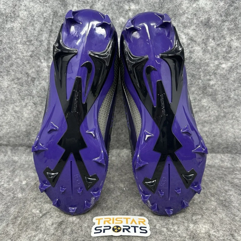 Nike Alpha Menace 4 Elite Football Cleats Mens Size 12 Black Purple FZ7701-005